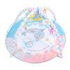 Baby Gym Mat Multifunctional Early Education Light Round Music Piano Playmat for Toddlers
