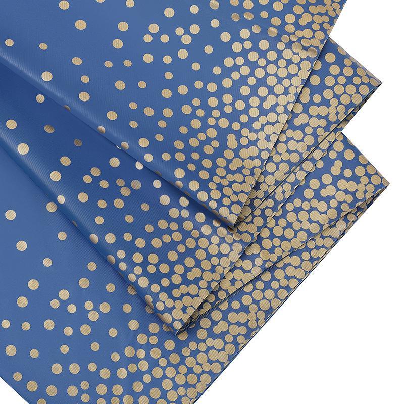 Black Gold Dot PEVA Tablecloth - Rectangular, Disposable, Waterproof, Oil-Proof for Festival Party Decoration