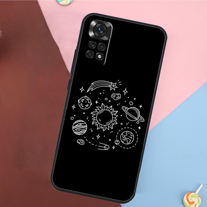 Aesthetic Space Stars Planet Cover For Xiaomi Redmi Note 13 Pro 14 12 11 9 10 9S 10S 11S 12S Redmi 10C 12C 13C 14C Case