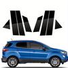 8pcs Fit For Ford Ecosport 2013 2014 2015-2021 8PCS Gloss Paino Black Pillar Posts Door Side Window Decor Column B C Sticker Cover