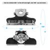 Stainless Steel Rotatable Hood Light Bar Bracket Spotlights Clamp Holders IP68 Waterproof Universal Car Accessory