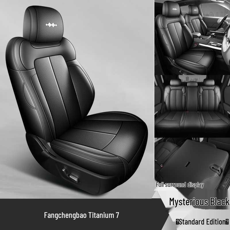 Equation Leopard Titan 7-Sitzer Leder Sitzbezüge - Ganzjahres Atmungsaktives Universalkissen