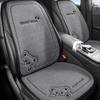 Fashion Luxury Car Seat Cushion Linen Cartoon Bear Women's Cute Anti-slip Breathable Car Seat Protect Cushion Cover Universal