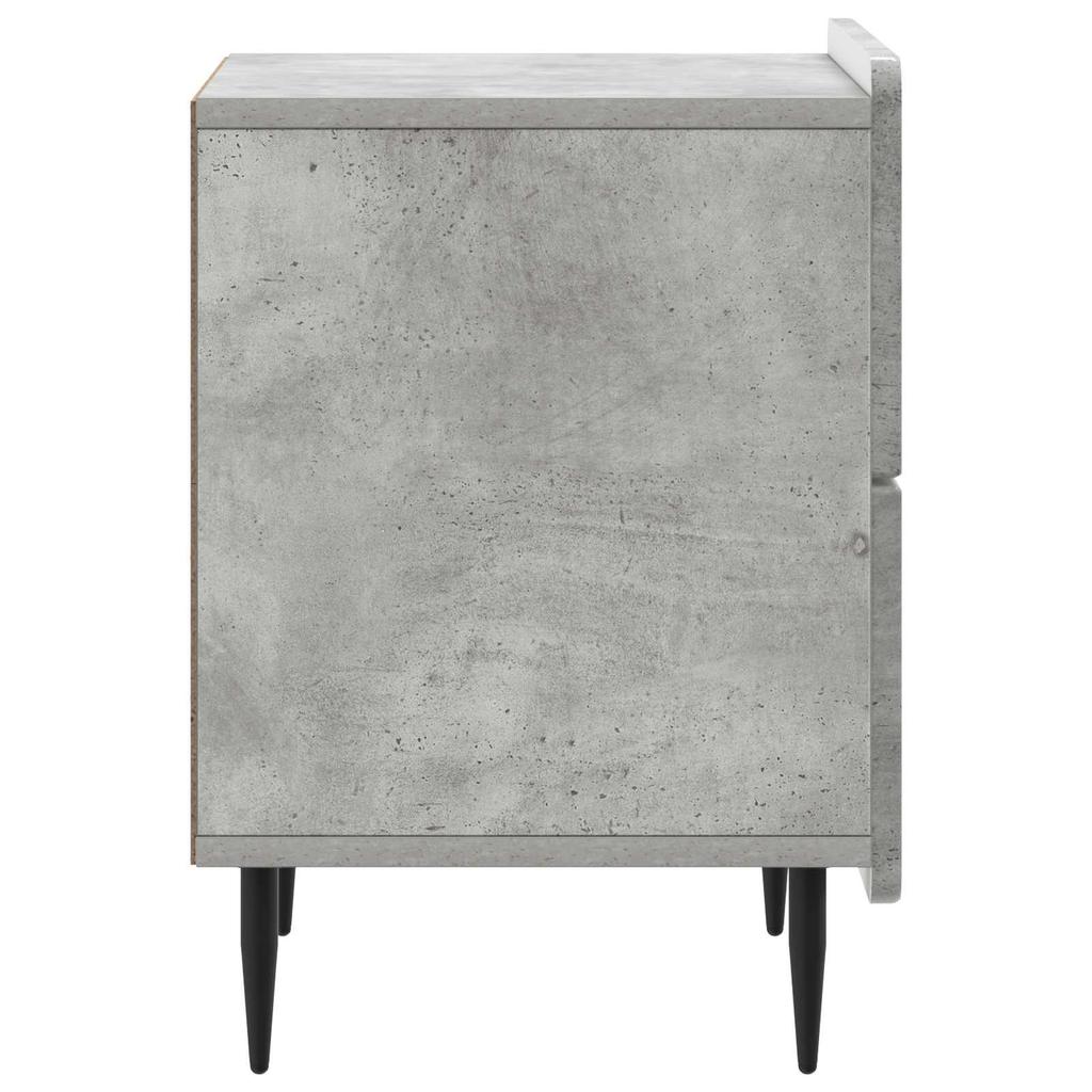Nightstand Concrete Gray 43 x 34.5 x 49.5 cm Particleboard