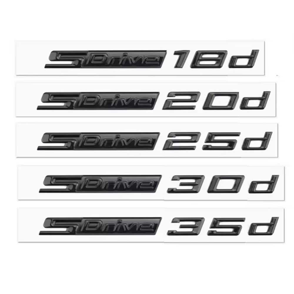 New SDrive 20i 25i 28i 30i 35i 40i 50i 20d 30d 35d 40d 50d Car Rear Trunk Fender Emblem Badge Sticker For X1 X3 X4 X5 X6 X7