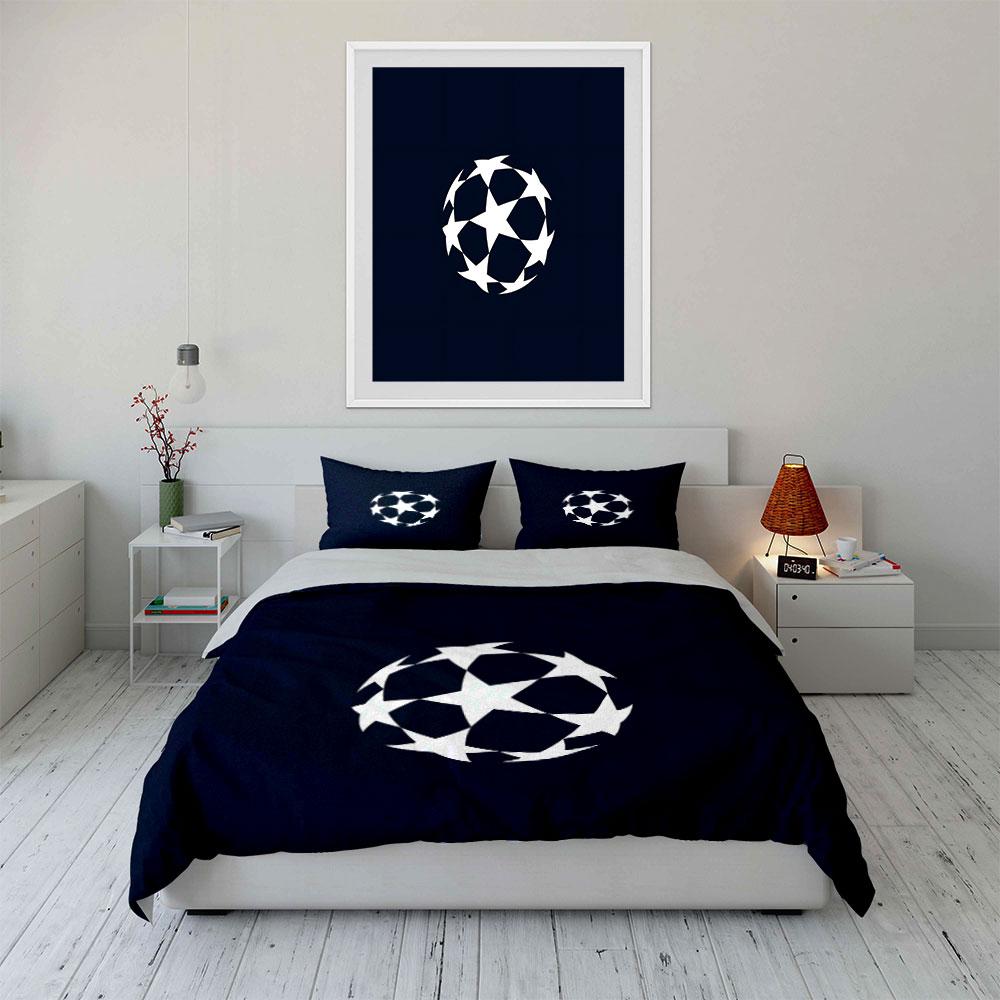 White stars circular pattern. Bedding sets Duvet cover sets Duvet covers Pillowcases(1 * Duvet Cover 2 * Pillowcases, without duvet insert)