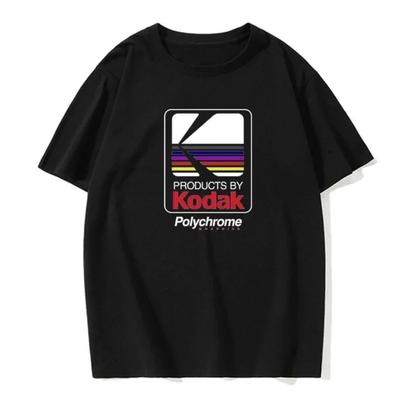 Sommer Herren- und Damen-Retro-T-Shirts, Modische Lässige Lockere Kurzarm-Baumwoll-O-Ausschnitt-T-Shirts mit Aufdruck in europäischer Größe
