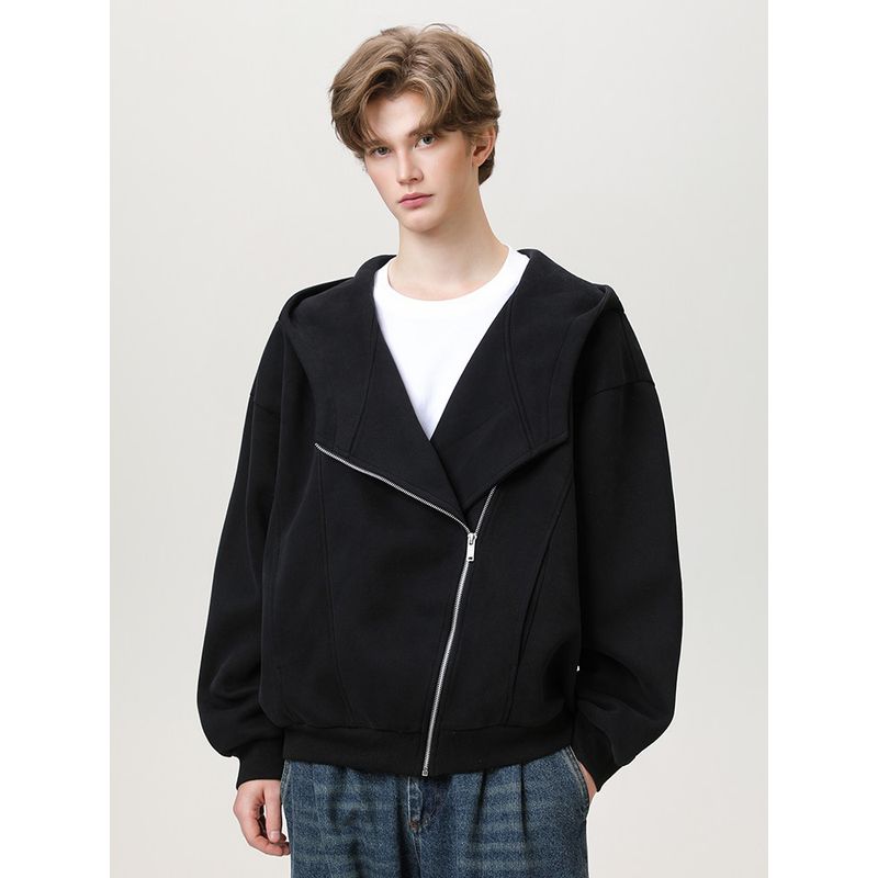 Wassup Official Store High-Weight Cardigan Air Layer Hooded Sweatshirt Jacket for Men and Women Spring and Autumn Hoodie Top