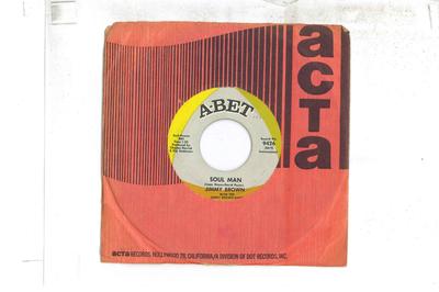 Płyta 7-calowa JIMMY BROWN Soul Man Funky Funky Boogaloo 9426 ABET 1968 US SoulFunk Używana