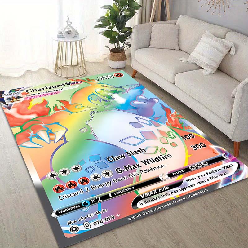 15 Sizes Pokémon Cards Charizard Printing Carpet for Living Room Bedroom Kid's Room Home Decor Area Rug Sofa Cloakroom Mat