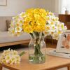 Handwritten Narcissus Flowers,Simulated Bouquet Decoration,Plastic Flower Dining Table Decoration Living Room Ornaments