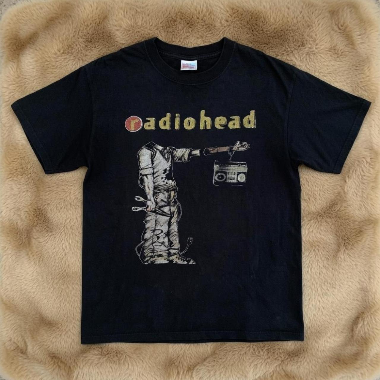 Radiohead Black Graphic Tee Vintage Indie Rock Band T-Shirt S-5XL XXXL