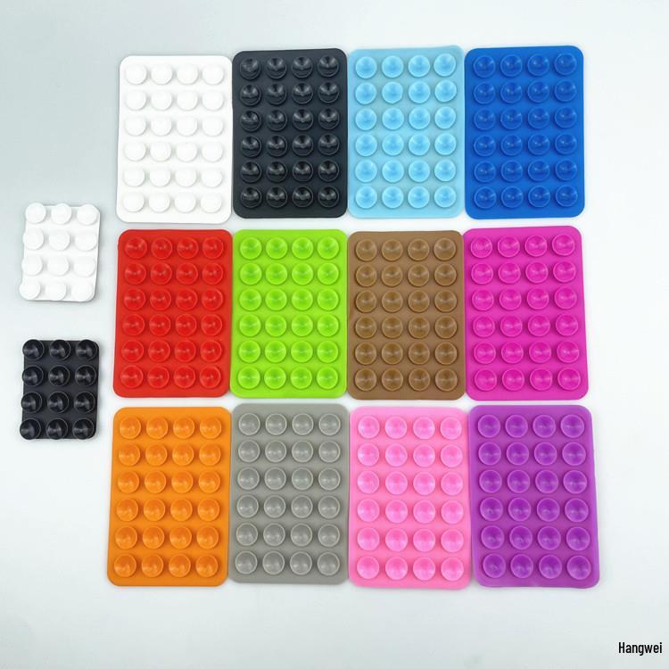 24 Strong Double-Sided Silicone Suction Cup Fixers - Multifunctional Small Adhesive Stickers