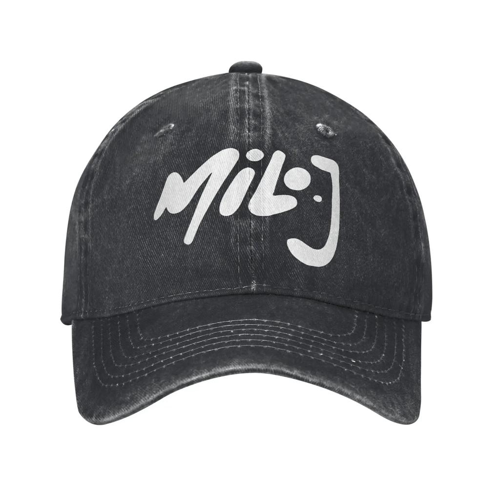 Milo J Logo Sun Baseball Cap Couple Women Custom DIY Trucker Hat Summer Classic Tennis Skate Adjustable Baseball Caps