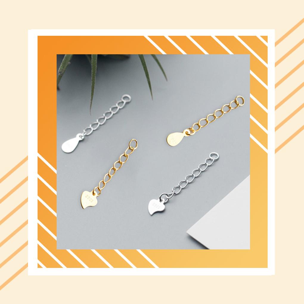 Bracelet Tail Link Chain DIY Craft Jewelry Findings Silver Bracelets Necklace Extension Chains Handmade Earrings