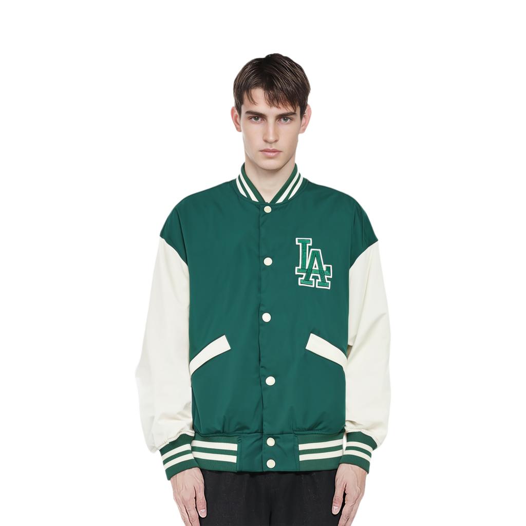 MLB Los Angeles Dodgers Jackets Unisex Green Stand Collar Moderate Other 3AJPV0834-07GND