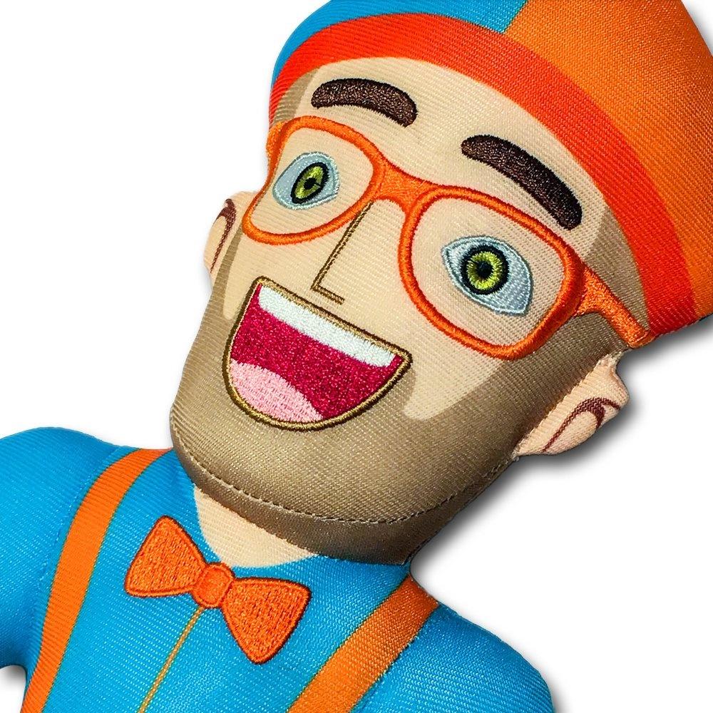 13"blippi Hat Cosplay Plush Figure Toy Soft Stuffed Doll For Kids Children Gift