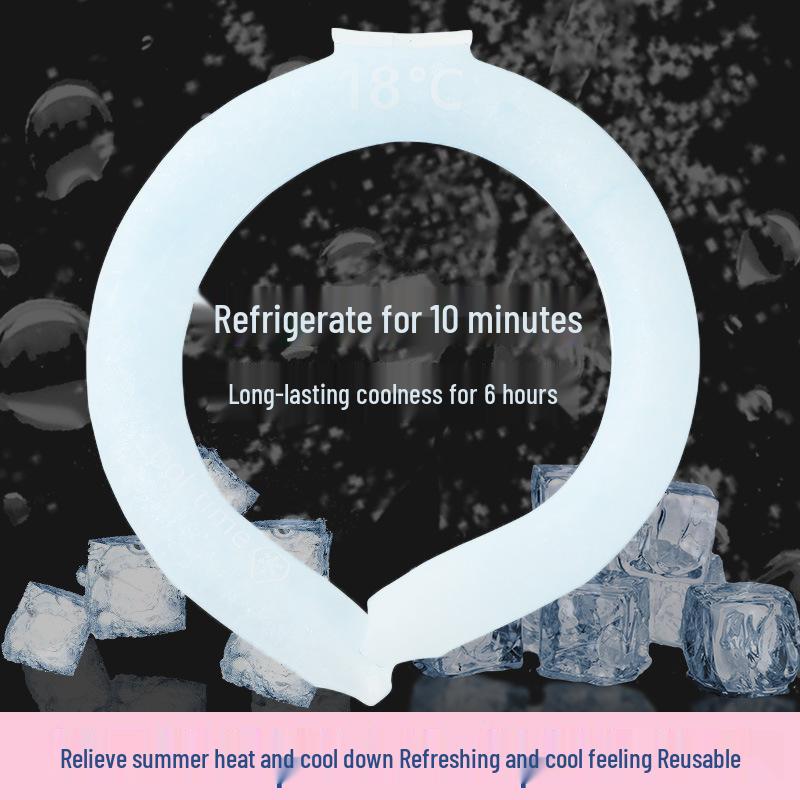 Sommerkühlkette: Eisring zur Hitzelinderung und für Nackenkomfort