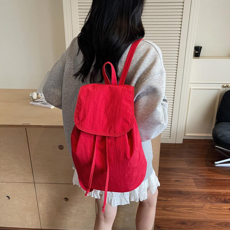 Einfarbiger Rucksack Damen Pendler Tasche Studenten Schultasche Outdoor Rucksack