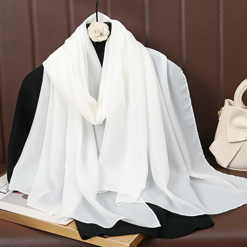 Classic Muslim Girl Chiffon Hijab Scarf Women Long Head Wrap For Women Wedding Hijabs Scarves Veil Headscarf Islamic Turban
