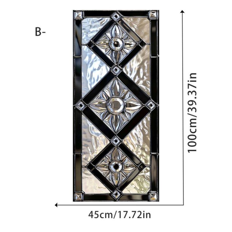 45*100cm Electrostatic Glass Sticker UV Blackout Decorative Window Stickers