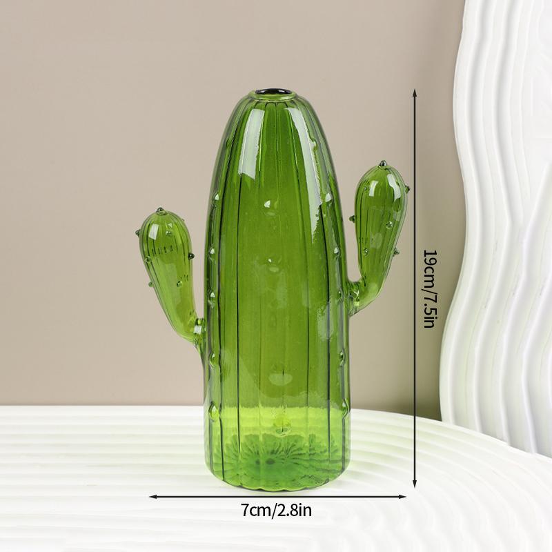 Kreative Kaktus-Glasvase, Aromatherapie-Flasche, nordische Vasen, Hydrokultur-Blumentopf, einfache kleine Vase für den Schreibtisch, Heimdekoration