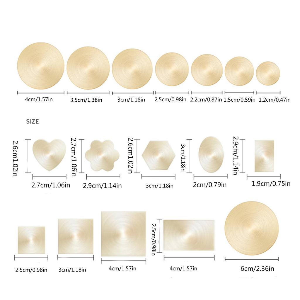 Craft Stamp Head with Wood Handle Set for Seal Card Envelope Unfinished Seal Stamp Round Square Flower Heart Stamp Head