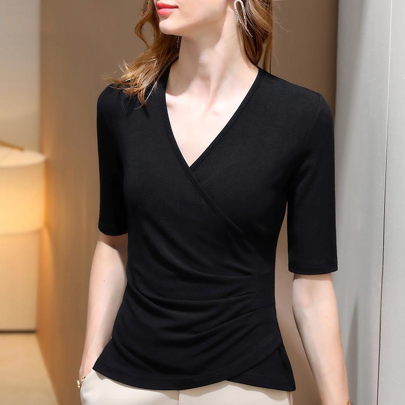 Buy Medium Sleeve T-shirt Women's Sexy 