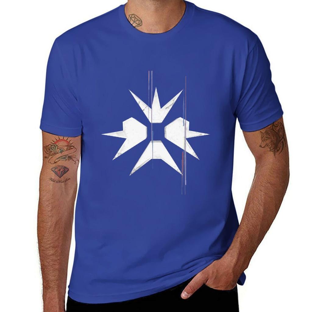 Erra White Burst Logo Tshirt Korean Fashion Blacks Summer Tops Unisexs T Shirts