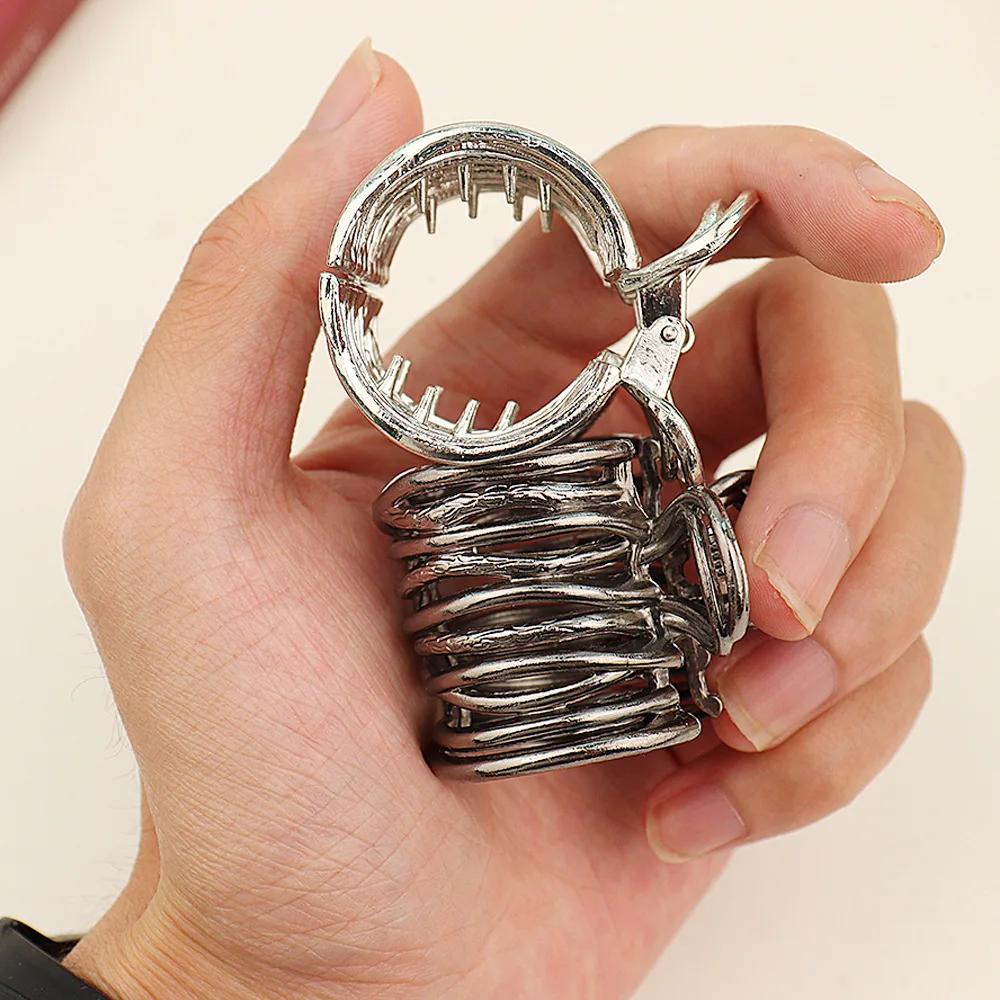 Hoher Pferdeschwanz Haarspange für Damen Mode Metall Haar-Klammer Clips Mädchen Fixier-Haarnadel Hochzeitshaarschmuck Kopfschmuck Schmuck