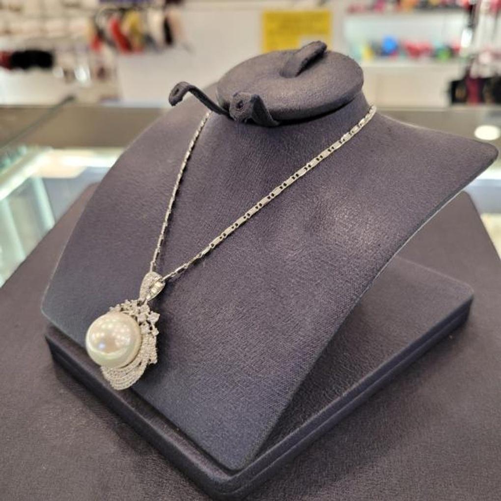 Atria Wedding Pearl N Nuclear Pearl Cubic Necklace APPNEJJ0003JJF