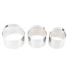 3Pcs/Set Round Biscuit Cutter With Handle Diy Stainless Steel Round Circle Doughnut Cutter Baking Molds 3 Size Baking Tool