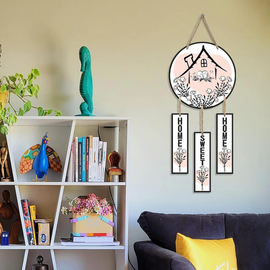 Wohnzimmer-Dekoartikel | Hängende Holzdekoration für das Zuhause | Wandkunst | Dekorative Gegenstände für das Zuhause | Wanddeko für das Wohnzimmer