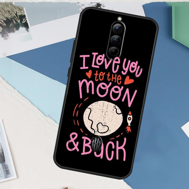 

Love You To The Moon And Back Art Case For ZTE Nubia Red Magic 10S 11 10 9 8 8S 9S Pro Plus 6 7 6S 7S Pro 5G 6R 10 Air Cover Red Magic 8 Pro Plus