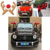 Festive Christmas Car Roof Decoration With Unique Deer Antlers Pvc And Cloth Material