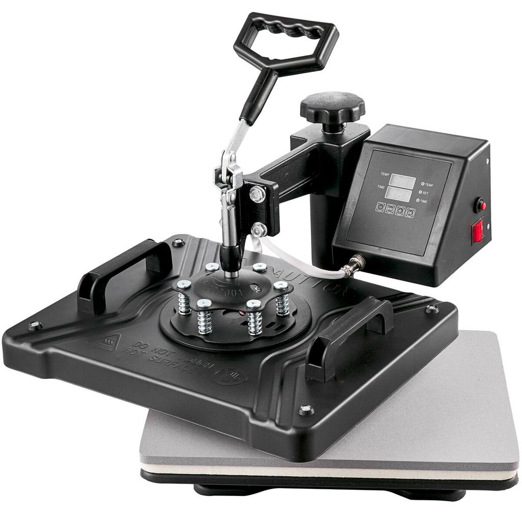 Heat Press 5 in 1 Heat Press Machine 38x30cm T-shirt Press Mug Printing Machine Multifuctional Heat Transfer Machine for T-shirt Mug Hat Plate