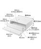 Yamazaki Jitsugyo Stopper Only Required To Be Kitchen Appliance Bottom Drawer Sliding Table White Approximately W45 X 64 X Tower with Sliding Shelf
