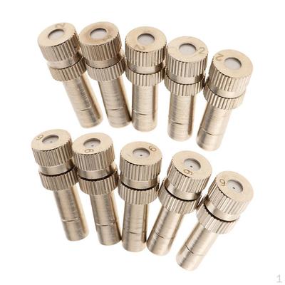 10 ks 0,2 mm / 0,3 mm / 0,4 mm / 0,5 mm / 0,6 mm / 0,8 mm 6 mm Kovové trysky pro nízký tlak Anti-drip závlaha