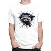 Custom Funny Raccoon T Shirts Men 100 Cotton Tee Tops Tshirts Casual Tshirt Clothing