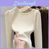Solid Colored Off The Shoulder Knitted Sweater With Artificial Pearl Decoration For Winter Casual Wear