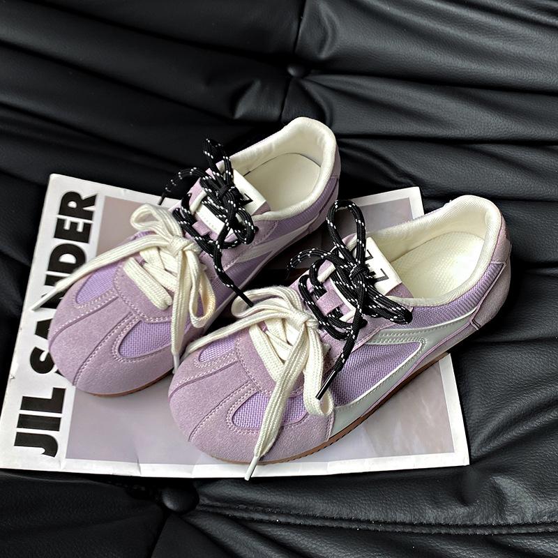 Color Matching Dexun Shoes Women's 2025 Summer New Comfortable Flat-soled Single Shoes Fashionable Versatile Mesh Breathable Soft Sole Casual