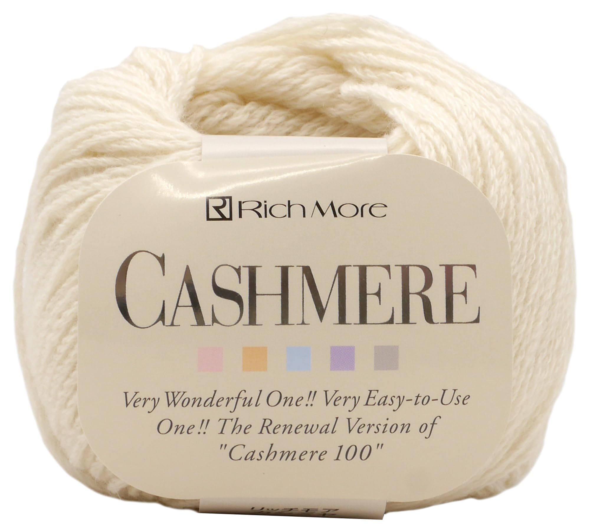 

Richmore Hand Knitting Wool Cashmere Thick 101 White 20g 92m 10 мотков Set 3142 Set COL. Прибл.