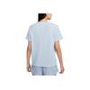 Nike Sportswear Chill Waffle Comfortable Fashionable Fitted Versatile Short Sleeve Drop Shoulder T-Shirt Women T-Shirts Purple Blue HJ3839-423