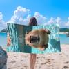 Capybara Aufdruck Strandtuch Sandfrei Mikrofaser Weich Leicht für Schwimmen Yoga Camping Reisen