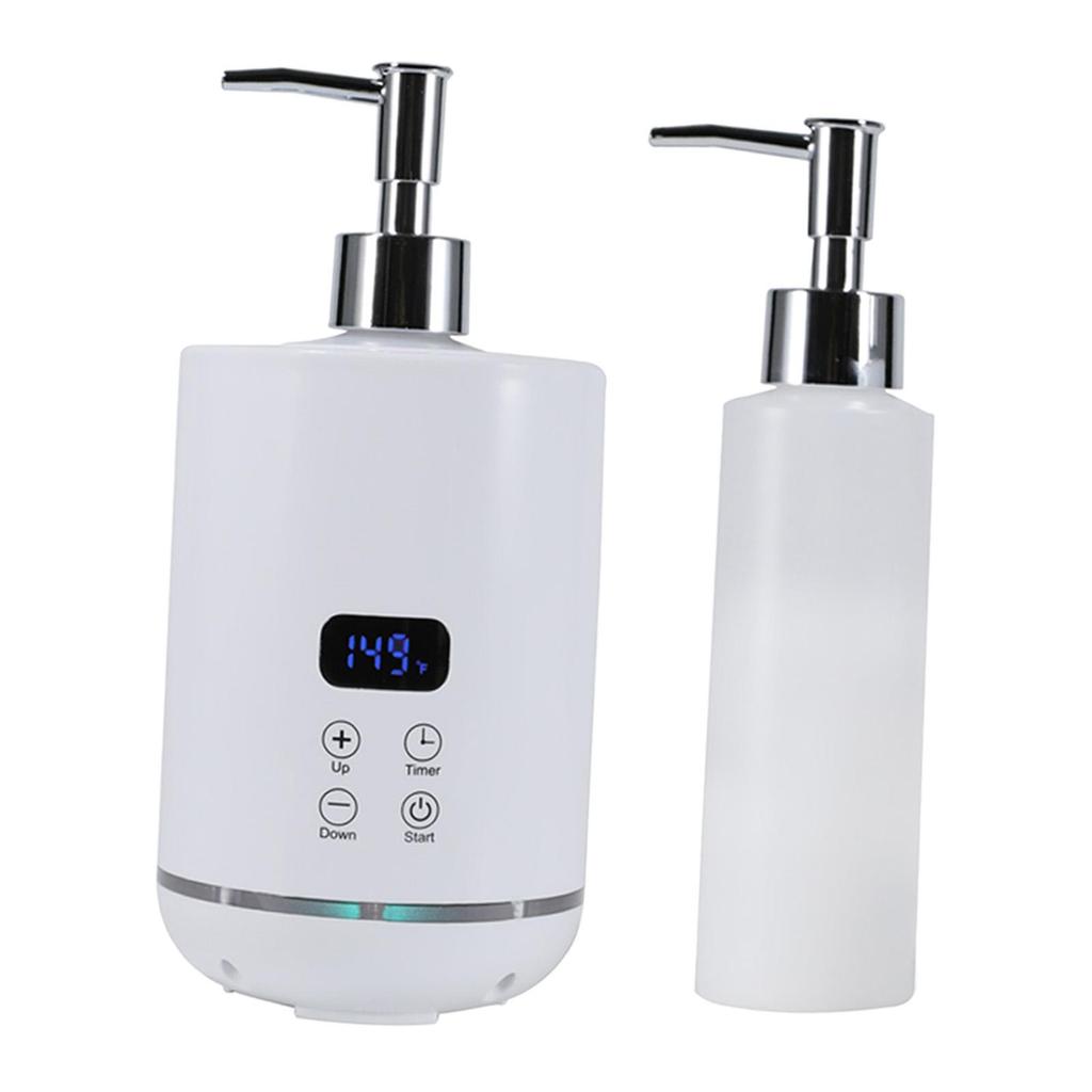 Massage Oil Warmer Home Adjustable Temperature SPA with Bottle Dispenser White