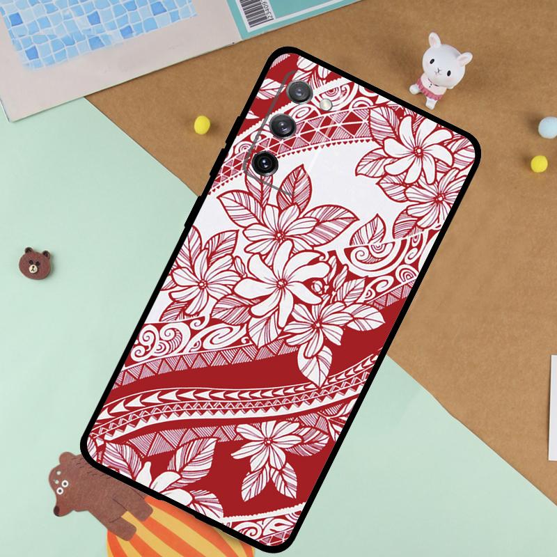 Maori Polynesian Samoan Tribal Soft Case For Samsung Galaxy S25 Ultra S9 S10 S20 FE S21 S22 S23 Plus S24 Ultra Funda Cover