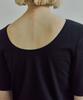 IHR Two-Way Deep U-Neck T-Shirt / Black