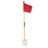 Pin Flag Hole Cup Set for   Putting Green Flagstick Yard Practice Supplies Portable 2 Section Detachable