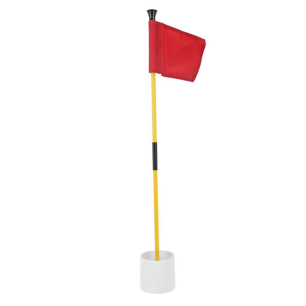 Pin Flag Hole Cup Set for Putting Green Flagstick Yard Practice Supplies Portable 2 Section Detachable
