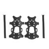 2lots Secure Foot Tractions Crampons Ice Grippers Shoe Spikes Winter Ice Claws for Hiking Walking Climbing Fishing